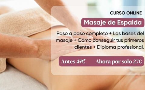 Curso de Masaje de Espalda - Oferta 27€